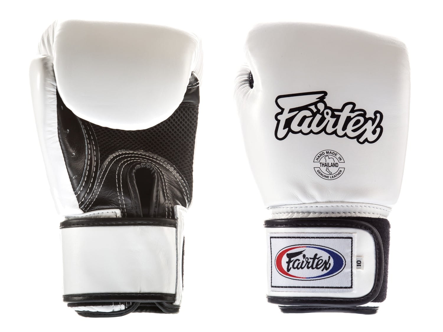 Fairtex Rękawice bokserskie BGV1-B (white/black palm) breathable