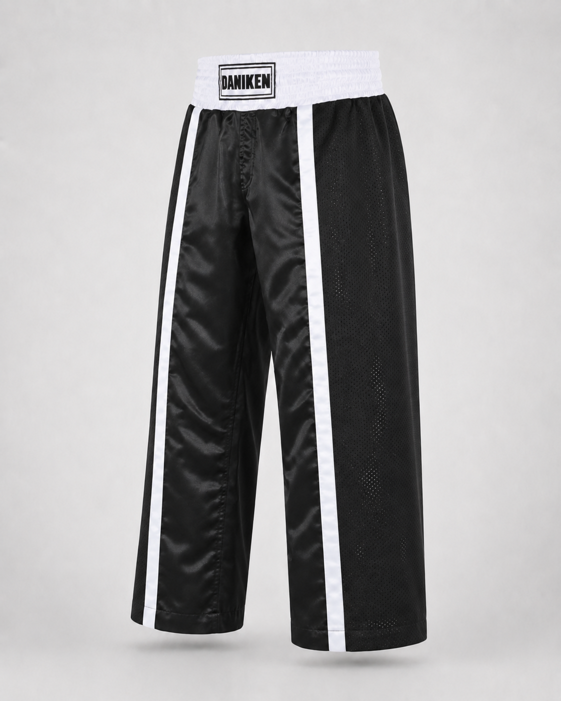 Daniken Spodnie MESH kickboxing / treningowe - czarno/białe