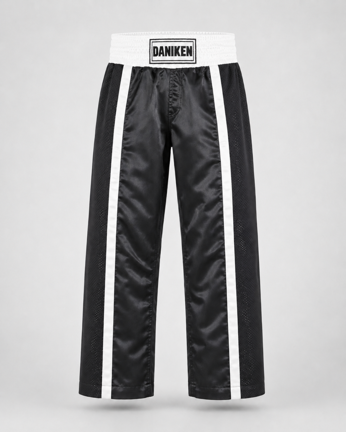 Daniken Spodnie MESH kickboxing / treningowe - czarno/białe
