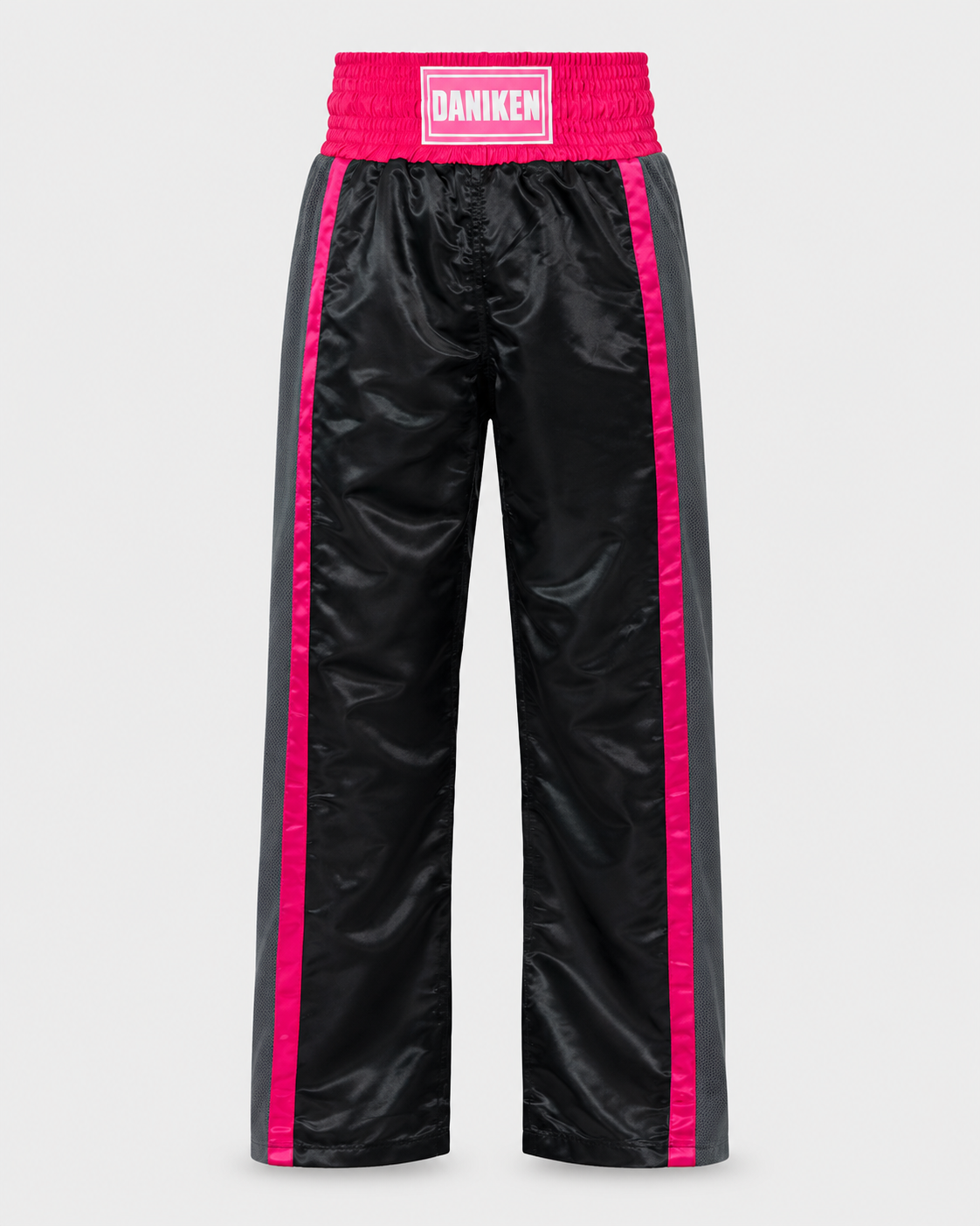 Daniken Spodnie MESH kickboxing / treningowe - czarno/różowe