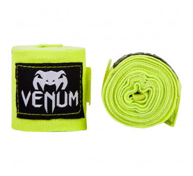Venum Bandaże bokserskie - 4 m - neon lime